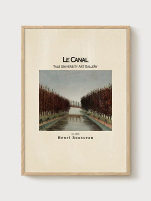 Henri Rousseau Print poster in oak frame