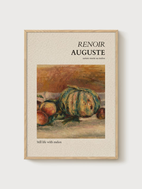 Pierre-Auguste Renoir Print poster in oak frame