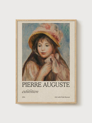 Pierre-Auguste Renoir Print poster in oak frame