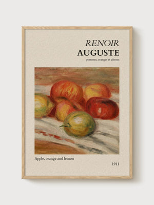 Pierre-Auguste Renoir Print poster in oak frame
