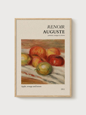 Pierre-Auguste Renoir Print poster in oak frame