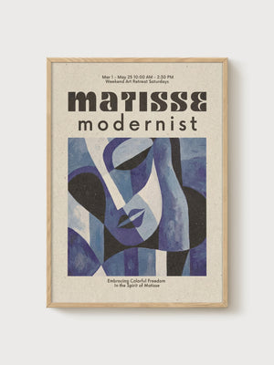 Henri Matisse Print poster in oak frame