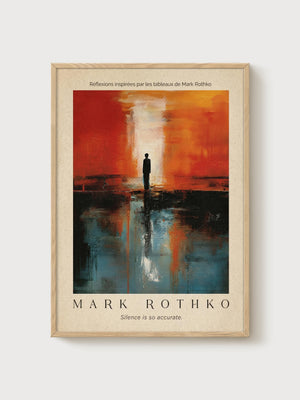 Mark Rothko Print poster in oak frame