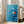 Contemporary minimalist poster of a single orange-red fish navigating blue-toned currents, capturing a meditative mood in elegant, understated style.