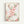 Vintage-style watercolor poster featuring romantic peach flowers in bloom with red and pink tones, botanical illustration on neutral ground.