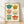 Framed retro kitchen poster featuring painted ceramic pots with colorful tulips and daisies in cream, teal, coral, mustard, and sage green tones, evoking cozy cottage warmth.