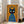 Framed pop art poster of a majestic black cat donning a crown, with striking graphic elements in orange, blue, and white.