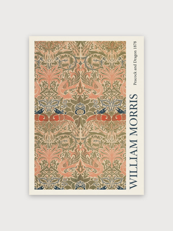 William Morris Peacock And Dragon 1878 - Digital Download