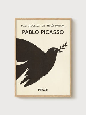 Pablo Picasso Peace Dove Poster poster in oak frame