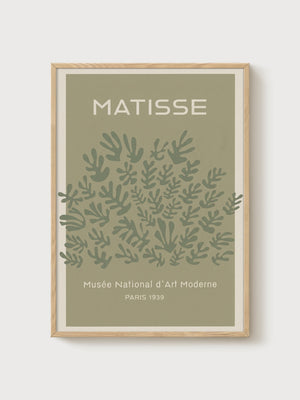 Matisse Painting Print poster in oak frame