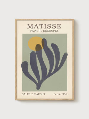 Matisse Print poster in oak frame