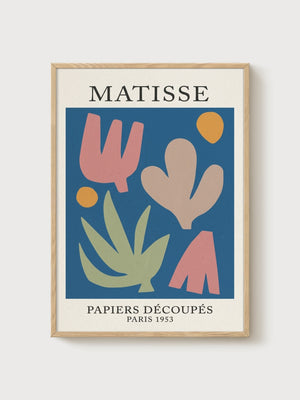 Matisse Painting Print poster in oak frame