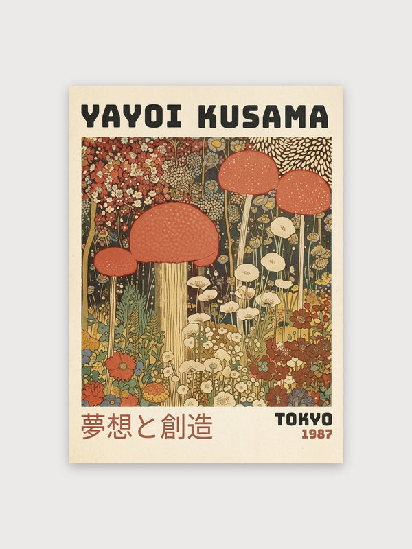 Yayoi Kusama Mushroom Dream Tokyo 1987 - Digital Download