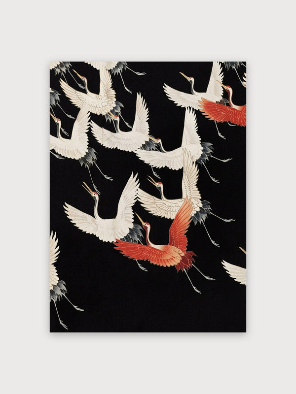 Cranes In Flight Japanese Pattern - Digital Download