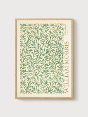 William Morris Willow Bough Poster poster in oak frame