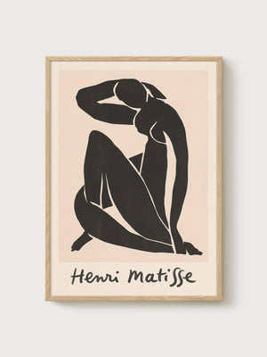 Henri Matisse Print poster in oak frame