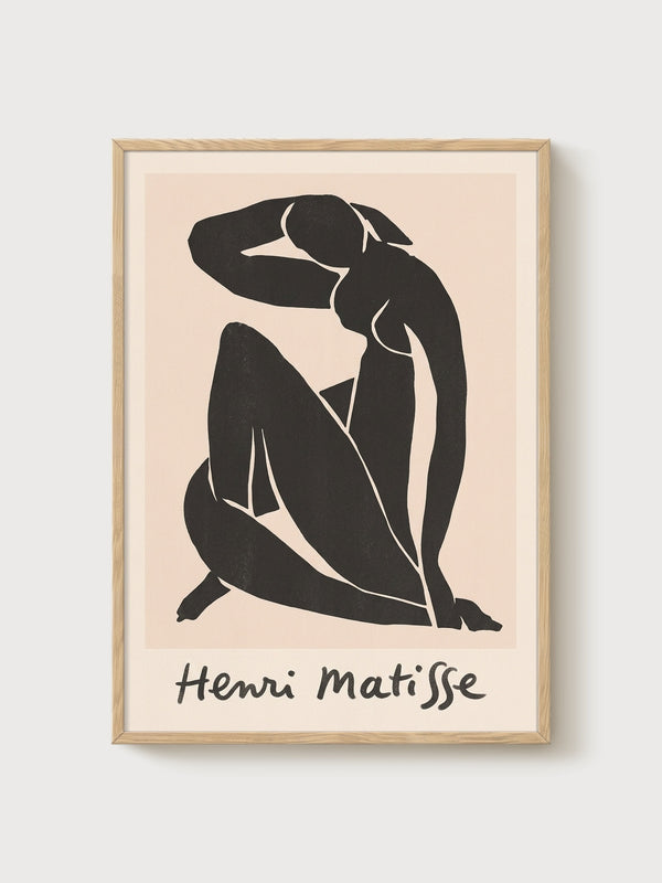 Henri Matisse Print poster in oak frame