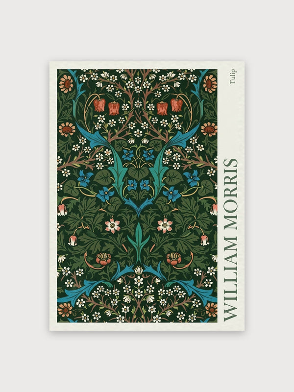 William Morris Tulip Floral Pattern - Digital Download