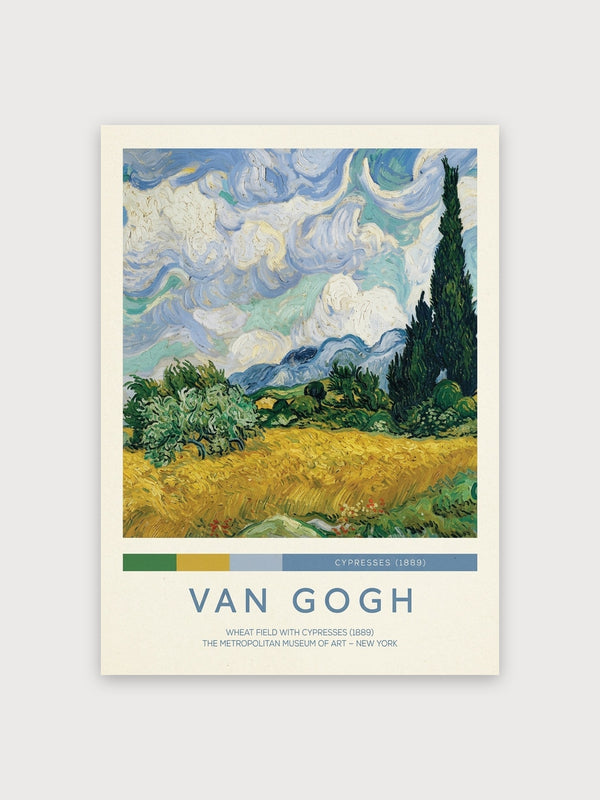 Van Gogh Wheat Field Cypresses - Digital Download