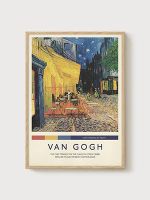 Van Gogh Poster poster in oak frame