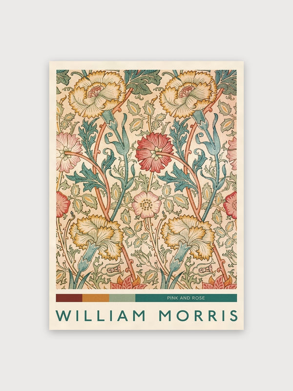Pink And Rose William Morris Pattern - Digital Download