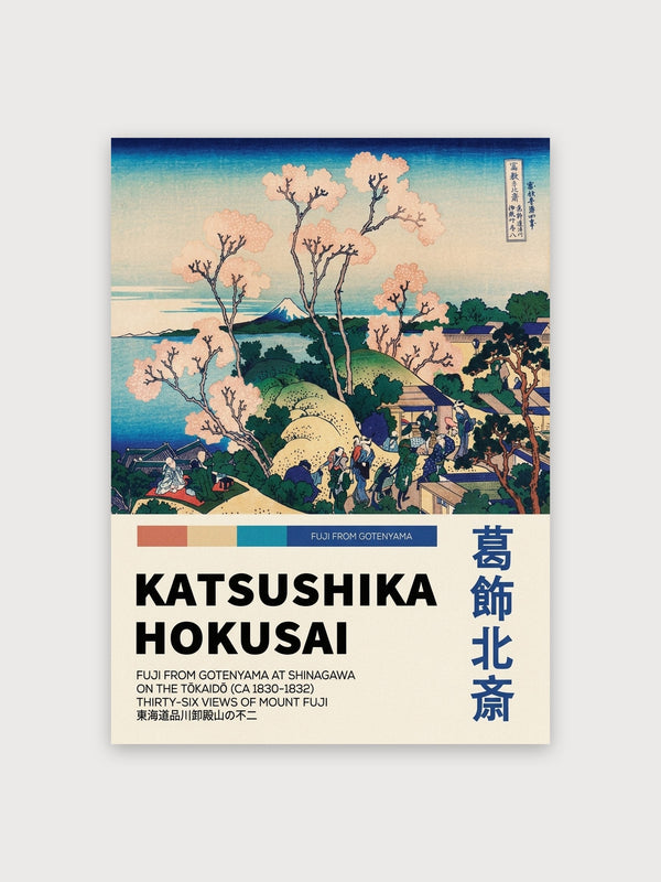 Fuji From Gotenyama Hokusai Woodblock - Digital Download