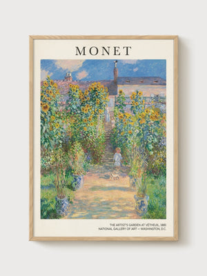 Monet Print poster in oak frame