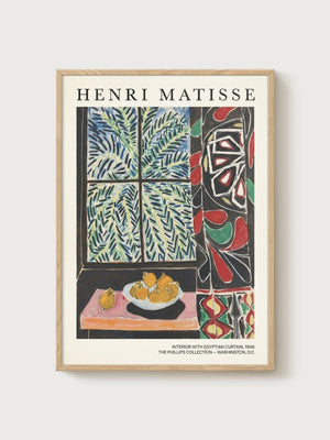 Henri Matisse Print poster in oak frame
