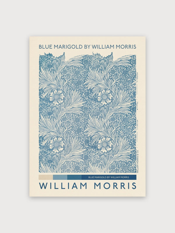 Blue Marigold William Morris - Digital Download