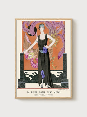 La Belle Dame Sans Merci Vintage Poster poster in oak frame