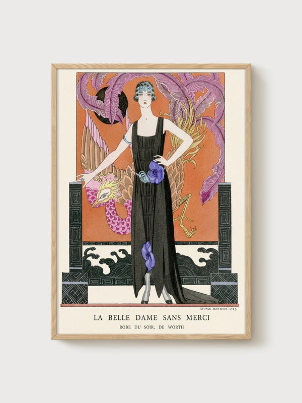 La Belle Dame Sans Merci Vintage Poster poster in oak frame