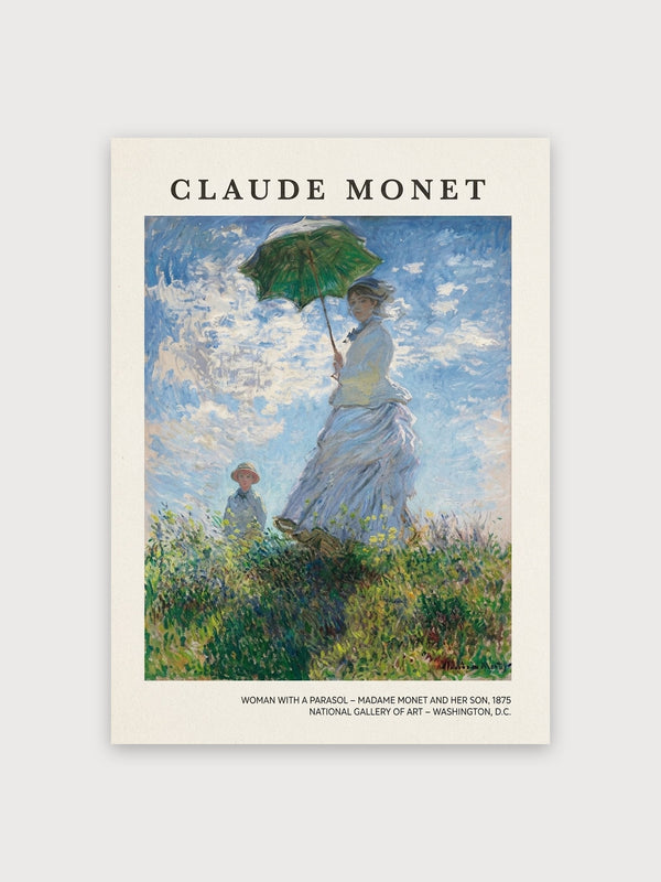 Woman With Parasol Monet Impressionist - Digital Download