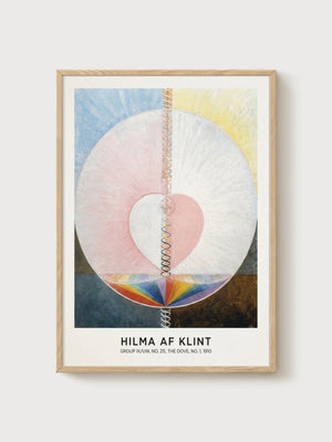 Hilma Af Klint Print poster in oak frame