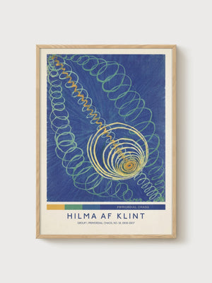 Hilma af Klint Print poster in oak frame