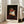 Modern framed art print showing a fragmented pope portrait in cream, gray, and dark brown, conveying psychological tension through abstraction.
