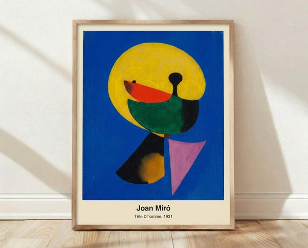 Abstract Bauhaus portrait with geometric shapes and mosaic-like forms in black, cream, and brown tones, creating an introspective composition.
