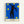 Modernist wall art print depicting a mythic falling figure silhouetted against deep blue and black, with vibrant yellow and red accents creating a dreamlike, contemplative composition.