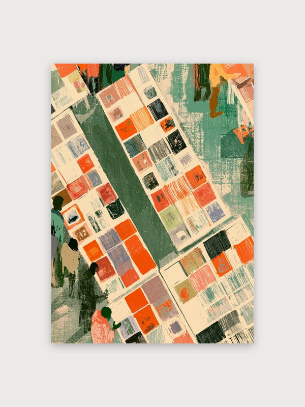 Modern Library Street Map - Digital Download