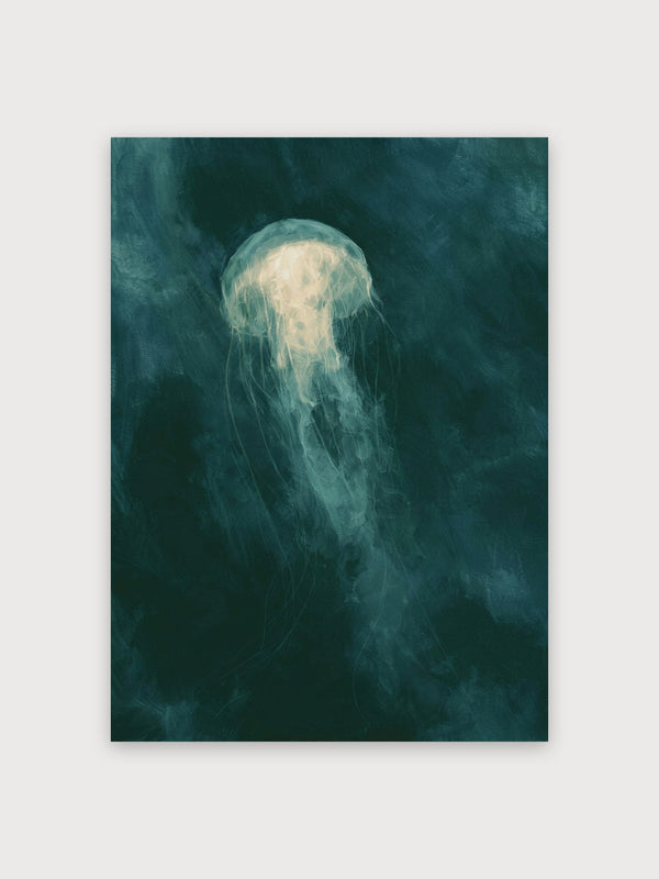 Luminous Jellyfish Deep Ocean - Digital Download