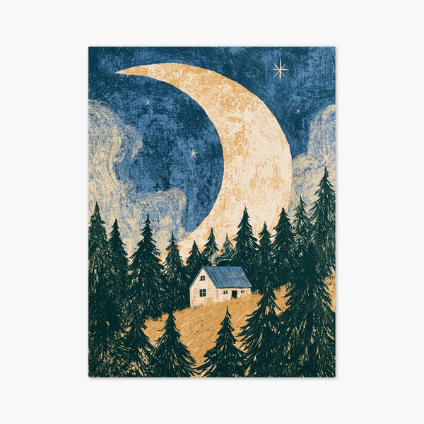 Crescent Moon Print art print