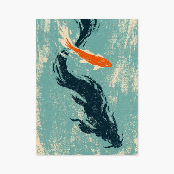 Koi Fish Wall Art art print