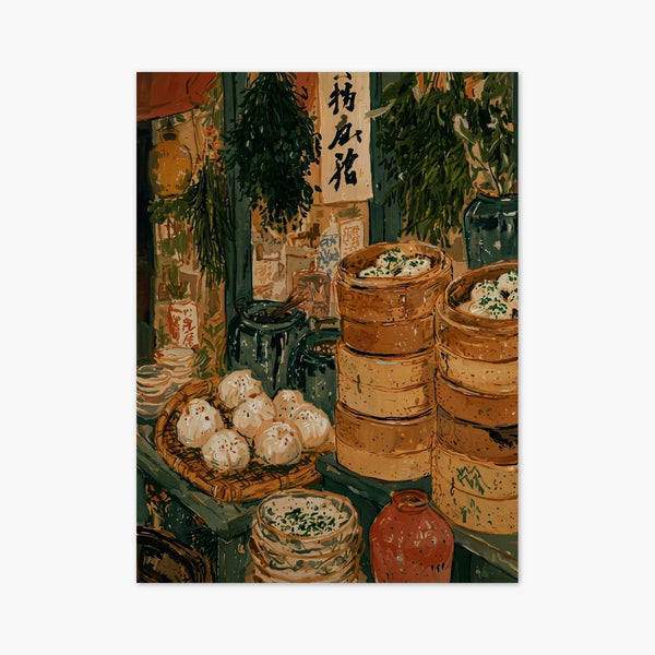 Dim Sum Market Poster art print