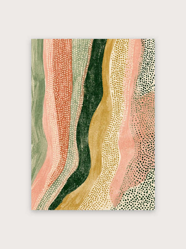 Abstract Halftone Wavy Lines - Digital Download