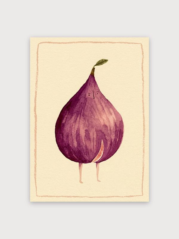 Anthropomorphic Purple Pear - Digital Download