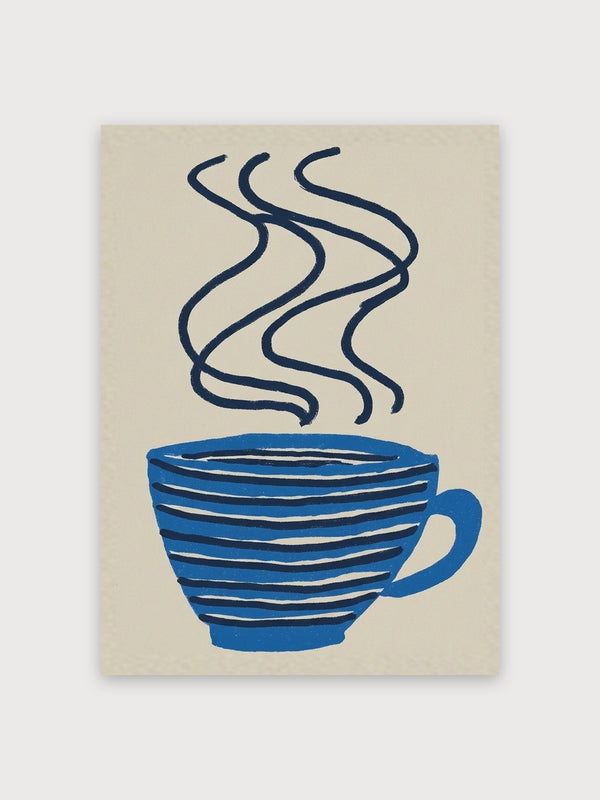 Mid Century Coffee Cup Steam - Digital Download