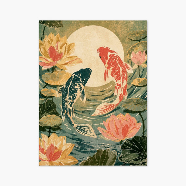 Koi Fish Wall Art art print