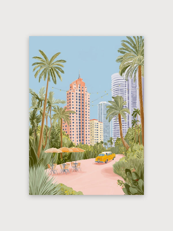 Vintage Miami Beach Retro - Digital Download