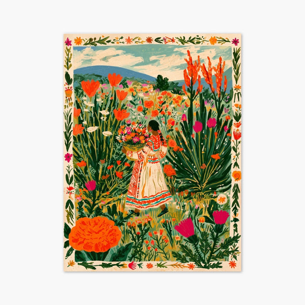 Flower Market Print art print