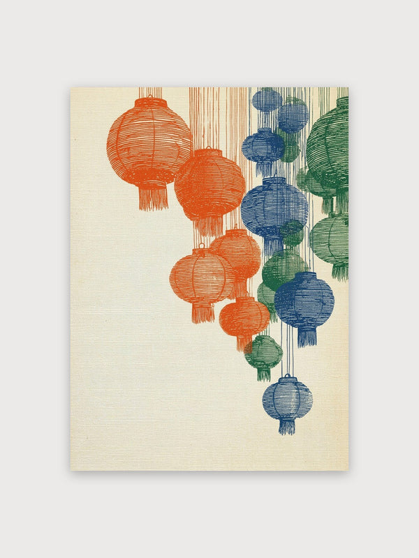 Hanging Paper Lanterns Traditional - Digital Download