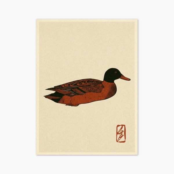 Duck Painting Japanese Art Print art print
